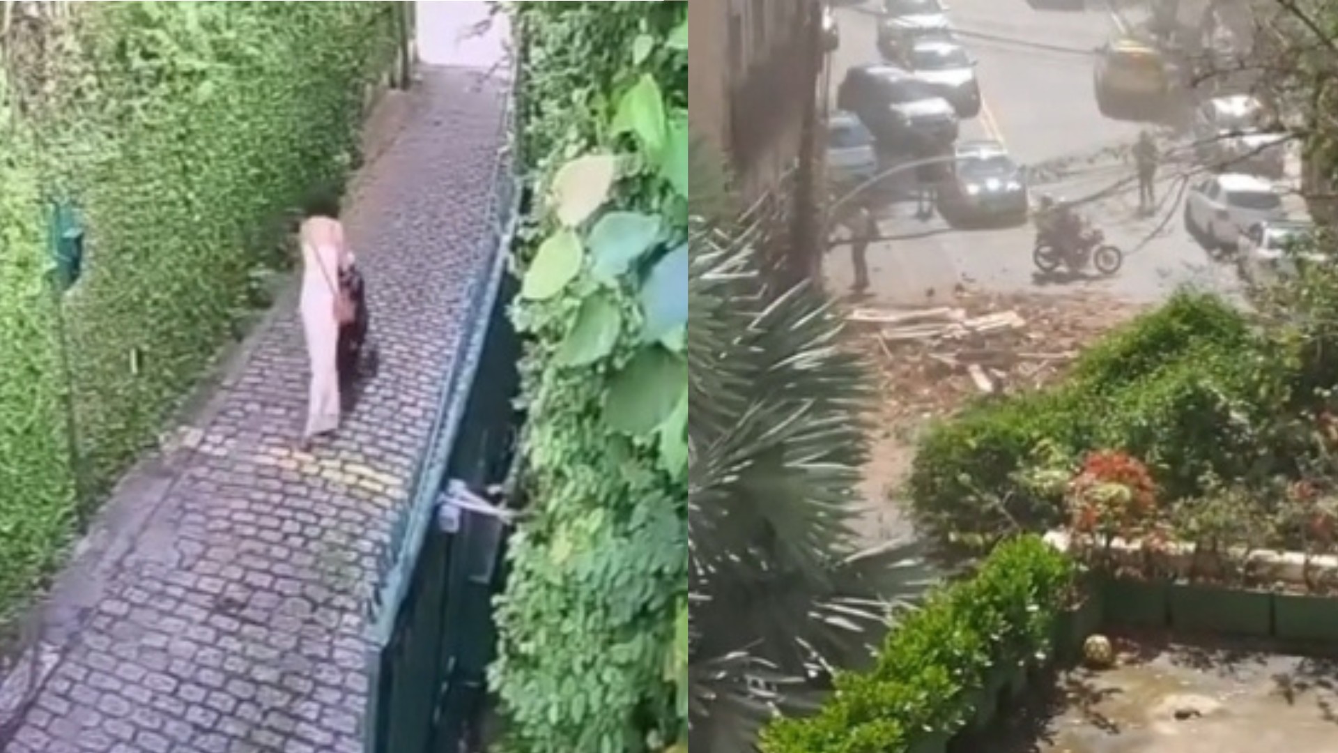 Mãe e filha sobrevivem a desabamento de casarão no Cosme Velho e saem feridas; veja vídeo