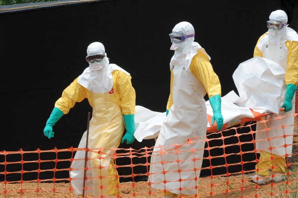 Surto de ebola na Guiné. — Foto: AFP / SEYLLOU