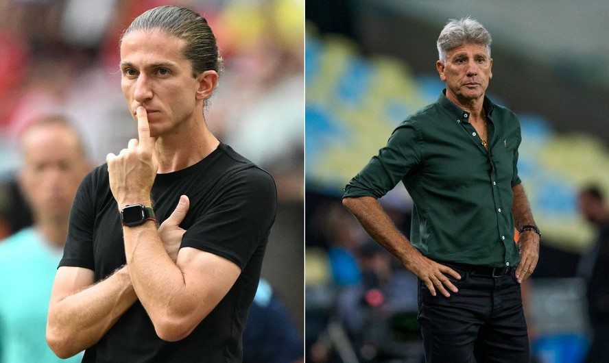Filipe Luís e Renato Gaúcho duelam pela primeira vez no Fla-Flu