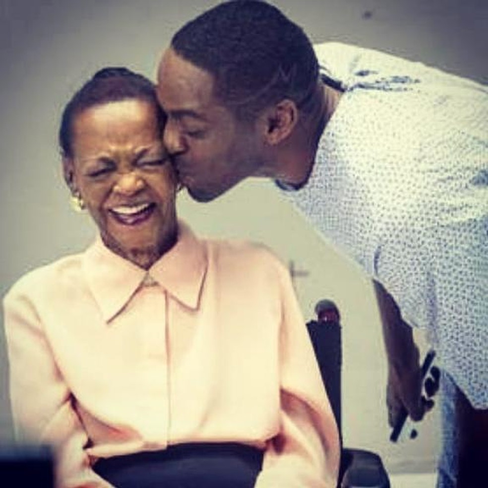 Lázaro Ramos e Ruth de Souza — Foto: Divulgação