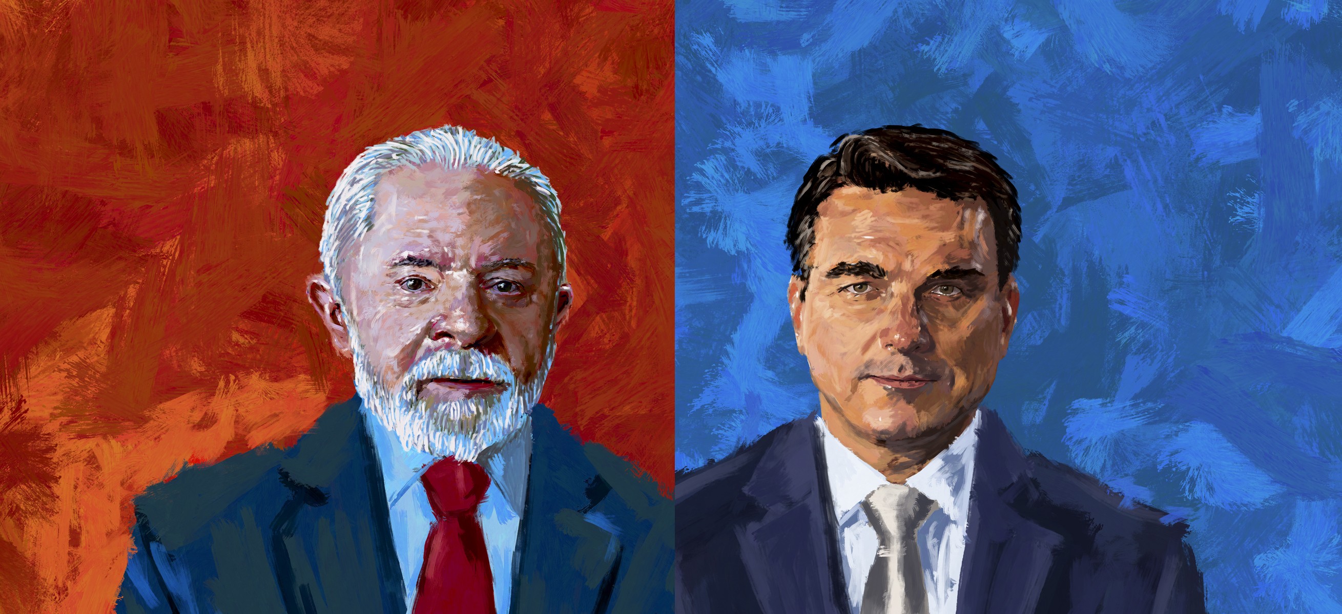 Catarinense que transita entre o analógico e o digital assina ilustração de Lula e Flávio na capa do GLOBO