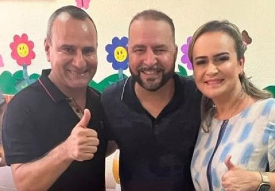 Waguinho, Fabinho Varandão e a ministra Daniela Carneiro