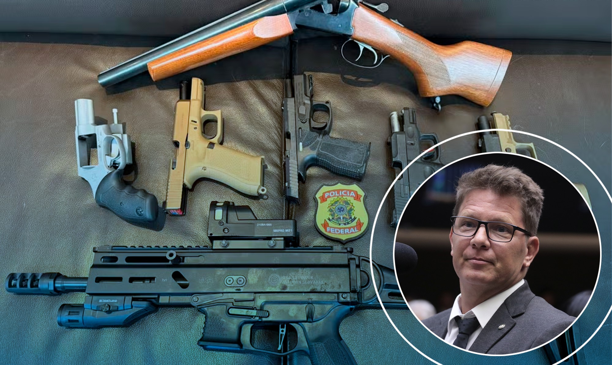 Mario Frias: armas apreendidas pela PF são estimadas em R$ 60 mil e não foram registradas na Justiça Eleitoral