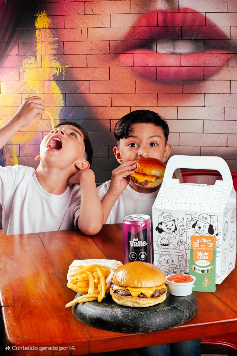 Combo kids do Usina Burger — Foto: Divulgação