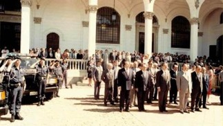 Após 1968, o edifício foi usado como sede da Polícia Civil — Foto: Acervo Museu Catavento